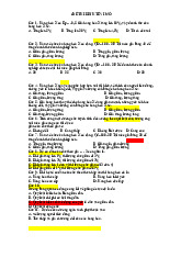 Đề Thi Trắc Nghiệm có đáp án môn Kinh tế vi mô | Trường Đại học Kinh Tế Quốc Dân