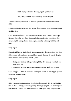 Lịch sử 10 Bài 4: Sử học với một số lĩnh vực, ngành nghề hiện đại - Kết Nối Tri Thức