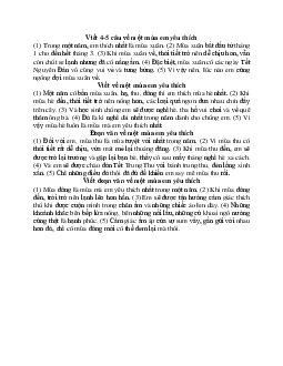 Hãy viết 4-5 câu về một mùa em yêu thích | Tập làm văn lớp 2 | Cánh diều