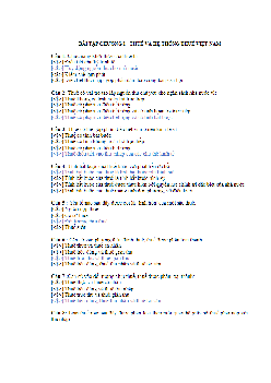 Bài tập trắc nghiệm chương 1 môn Thuế và hệ thống thuế Việt Nam | Đại học Kỹ thuật - Công nghệ Cần Thơ