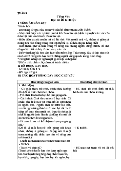 Giáo án Tiếng Việt lớp 4 Tuần 1 | Kết nối tri thức