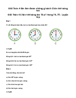 Giải Toán lớp 4 Bài 33: Em làm được những gì?| Chân trời sáng tạo