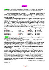 Bộ 25 Đề Đọc Hiểu Tiếng Anh Ôn Thi Tốt Nghiệp THPT 2026 Có Đáp Án