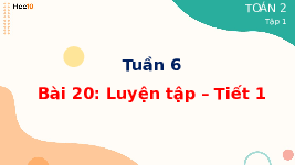 Giáo án điện tử Toán 2 Chương 1 Cánh diều: Luyện tập trang 38 (tập 1) - Bảng trừ (có nhớ) trong phạm vi 20