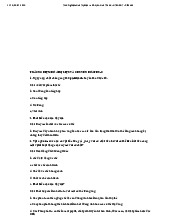 Trắc nghiệm Hóa Trị Liệu và Chuyển Hóa Thuốc môn Hóa Dược| Trường Đại học Y Dược, Đại học Quốc gia Hà Nội