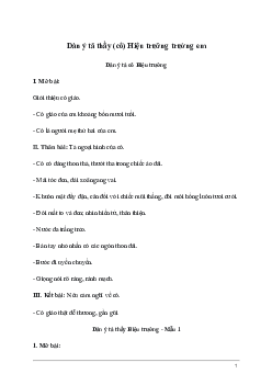Tả thầy (cô) Hiệu trưởng trường em | Tập làm văn lớp 5