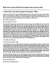 Phân tích 8 câu cuối bài Trao duyên chọn lọc hay nhất | Ngữ văn 8