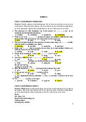 Exercises OF UNIT 3 Tiếng anh cơ bản | Đại học Lao động - Xã hội