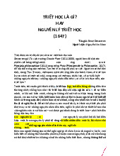 Nguyên Lý Triết Học Của Descartes | Môn Triết học Mác-Lênin - Đại học Sư Phạm Hà Nội