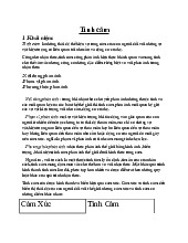 Tình Cảm - Tâm Lý Học Đại Cương: Khái Niệm và Đặc Điểm Chính