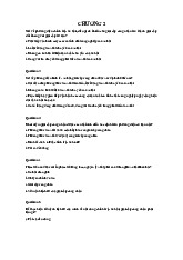 Trắc nghiệm Chương 2: Giai cấp công nhân và chủ nghĩa xã hội khoa học- Đề cương môn triết học Mác – Lê Nin –Trường Đại học Hoa Sen