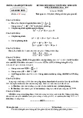 Đề chọn đội sơ tuyển HSG Toán 9 năm 2024 – 2025 phòng GD&ĐT Quỳnh Lưu – Nghệ An
