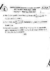 Đề thi cuối HKI học phần Vi tích phân 1B năm 2024 - 2025 | Trường Đại học Khoa học tự nhiên, Đại học Quốc gia Thành phố Hồ Chí Minh