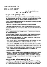 Bài tập ôn tổng hợp  môn Pháp luật đại cương | Trường đại học Mở Hà Nội