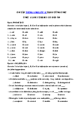 Bài tập trắc nghiệm Tiếng Anh Unit 1 - Tiếng Anh 12