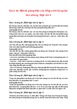 Soạn bài Một số giọng điệu của tiếng cười trong thơ trào phúng | Ngữ văn 8 sách Kết nối tri thức