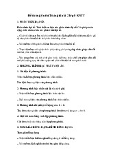 Đề cương ôn tập giữa học kỳ 2 môn Toán lớp 8 năm học 2024 - 2025