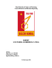 Báo cáo bài tập lớn môn Hệ thống nhúng đa phương tiện | Đại học Bách Khoa Hà Nội