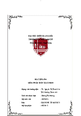 Bài tập lớn - Kế toán tài chính doanh nghiệp | Trường Đại học Kinh tế, Đại học Quốc gia Hà Nội