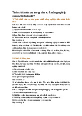 Tính chất mùa vụ trong sản xuất nông nghiệp của nước ta là do?