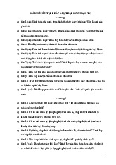 Câu Hỏi Ôn Tập - Tổng Hợp Các Nghị Quyết | Pháp luật đại cương | Học viện Báo chí và Tuyên truyền