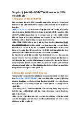 Sơ yếu lý lịch Mẫu 2C/TCTW-98 mới nhất 2024 và cách ghi