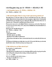 Cân bằng phản ứng sau: Al + H2SO4 → Al2(SO4)3 + H2