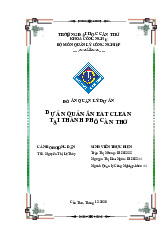 Đồ án quản lý dự án công nghiệp | Môn Quản lý dự án công nghiệp - Đại học Cần Thơ