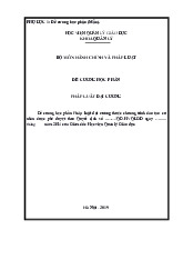 Đề cương học phần pháp luật đại cương, đề cương pháp luật đại cương thuộc chương trình đào tạo cử nhân được phê duyệt theo Quyết định số ... /QĐ-HVQLGD ngày ... | Đề cương học phần pháp luật đại cương | Học viện Hành Chính Quốc Gia