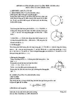 Phân loại và phương pháp giải bài tập cung và góc lượng giác, công thức lượng giác