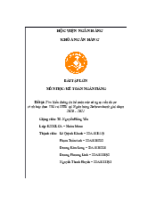 Tìm hiểu thông tin kế toán các công cụ vốn được trình bày theo VAS và IFRS tại Ngân hàng Techcombank giai đoạn2020 - 2021 | Kế toán ngân hàng