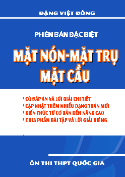 Chuyên đề mặt nón – mặt trụ – mặt cầu – Đặng Việt Đông Toán 12
