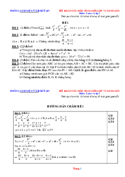 TOP 20 đề ôn thi học sinh giỏi toán lớp cấp huyện năm 2022-2023 (có lời giải )