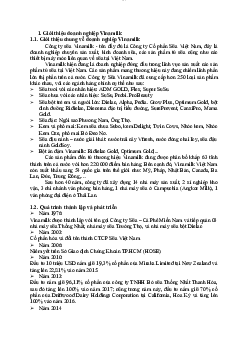 Phần 1 chương 2 - Vinamilk | Kinh tế vi mô | Trường Đại học Thương mại