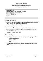 Đề thi Xử lý tín hiệu số đề số 3 kỳ 2 năm học 2020-2021 | Trường Đại học Công nghệ, Đại học Quốc gia Hà Nội