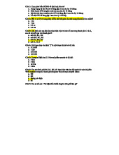 TCMT Ôn Tập CK PRO VIP – Câu hỏi về Kiến trúc Vi xử lý