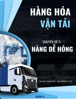 Hàng Dễ Hỏng - Logistics vận tải hàng hóa | Trường Đại học Giao thông Vận Tải