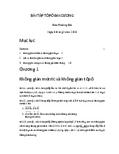 Tổng hợp bài tập Topo đại cương qua các chương | Bài tập Đại số tuyến tính | Trường Đại học khoa học Tự nhiên