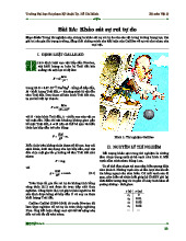 Giáo trình Khảo sát sự rơi tự do môn Vật lý | Trường Đại học Sư phạm Kỹ thuật Thành phố Hồ Chí Minh