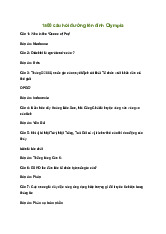 Top 1500 câu hỏi đường lên đỉnh Olympia