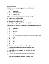 Bài tập chương 3 môn Tin học đại cương | Học viện Nông nghiệp Việt Nam