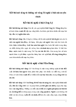 Viết đoạn kết bài mở rộng và không mở rộng Tả nghệ sĩ hài mà em thích (12 mẫu) | Tập làm văn lớp 5