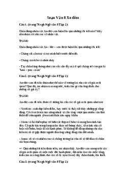 Soạn bài Xe đêm | Ngữ văn 8 sách Kết nối tri thức
