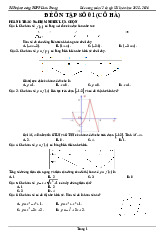 Đề cương ôn tập HK1 Toán 12 năm 2025 – 2026 trường THPT Linh Trung – TP HCM