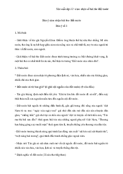 Cảm nhận về bài thơ Đất nước của Nguyễn Khoa Điềm hay chọn lọc | Văn mẫu 12