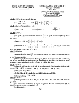 Đề khảo sát HSG Toán 7 năm 2017 – 2018 trường THCS Vũ Phạm Khải – Ninh Bình