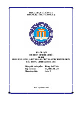 Phân Tích Cung, Cầu và Giá Cả Thịt Gà Tại Miền Bắc | Bài thảo luận kinh tế vi mô