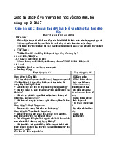 Giáo án Bác Hồ và những bài học về đạo đức, lối sống lớp 2: Bài 7