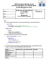 Đề thi cuối kỳ học phần Cấu trúc dữ liệu và Giải thuật năm 2024 - 2025 | Đại học Bách Khoa Hà Nội