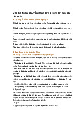 Các bài toán chuyển động lớp 5 kèm lời giải chi tiết nhất